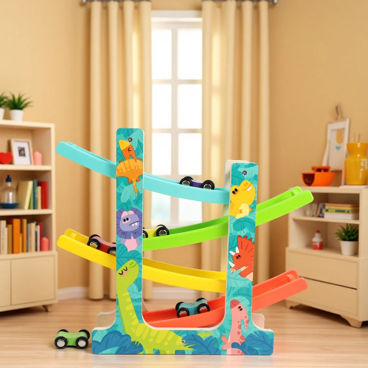 Ladder Gliding Car- Dinosaur